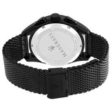  Shop Authentic Maserati Traguardo Chronograph Black Dial Black Mesh Bracelet Watch For Men - R8873612031 - Luxxuri