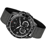  Shop Authentic Maserati Traguardo Chronograph Black Dial Black Mesh Bracelet Watch For Men - R8873612031 - Luxxuri