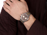  Shop Authentic Maserati Legend Chronograph 42mm Brown Dial Two Tone Steel Strap Watch For Men - R8873638003 - Luxxuri