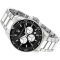  Shop Authentic Maserati SFIDA Chronograph Black Dial Silver Steel Strap Watch For Men - R8873640004 - Luxxuri