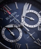  Shop Authentic Bulova Marine Star Blue Dial Black Silicone Strap Watch for Men - 98B258 - Luxxuri