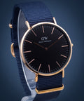  Shop Authentic Daniel Wellington Classic Bayswater Black Dial Black NATO Strap Watch For Men - DW00100277 - Luxxuri