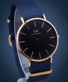  Shop Authentic Daniel Wellington Classic Bayswater Black Dial Black NATO Strap Watch For Men - DW00100277 - Luxxuri