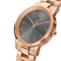  Shop Authentic Daniel Wellington Iconic Link Grey Dial Rose Gold Steel Strap Watch For Women - DW00100332 - Luxxuri