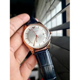  Shop Authentic Emporio Armani Classic Silver Dial Blue Leather Strap Watch For Men - AR11131 - Luxxuri