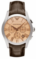  Shop Authentic Emporio Armani Valente Chronograph Amber Dial Brown Leather Strap Watch For Men - AR1634 - Luxxuri