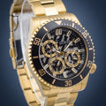  Shop Authentic Guess Axle Multifunction Black Dial Gold Steel Strap Watch For Men - GW0488G2 - Luxxuri