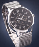  Shop Authentic Guess Delancey Black Dial Silver Mesh Bracelet Watch for Men - W0871G1 - Luxxuri