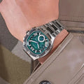  Shop Authentic Guess Headline Quartz Green Dial Silver Steel Strap Watch For Men - GW0572G6 - Luxxuri