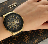  Shop Authentic Guess Momentum Black Dial Black Rubber Strap Watch for Men - GW0263G1 - Luxxuri