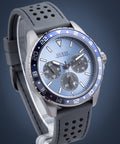  Shop Authentic Guess Odyssey Blue Dial Grey Rubber Strap Watch For Men - W1108G6 - Luxxuri
