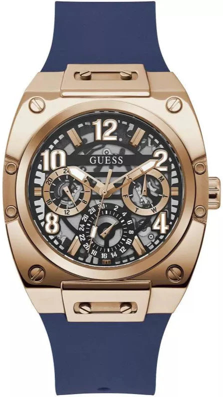  Shop Authentic Guess Prodigy Multifunction Navy Blue Dial Blue Silicone Strap Watch For Men - GW0569G3 - Luxxuri