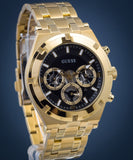  Shop Authentic Guess Continental Black Dial Gold Steel Strap Watch for Men - GW0260G2 - Luxxuri