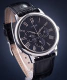 Shop Authentic Guess Wafer Chronograph Quartz Blue Dial Blue Leather Strap Watch For Men - W0496G3 - Luxxuri
