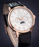  Shop Authentic Guess Delancy Quartz Silver Dial Black Leather Strap Watch For Men - W0870G2 - Luxxuri