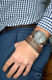  Shop Authentic Hugo Boss Champion Grey Dial Brown Leather Strap Watch for Men - 1513815 - Luxxuri