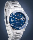  Shop Authentic Maserati Competizione Quartz Blue Dial Silver Steel Strap Watch For Men - R8853100036 - Luxxuri