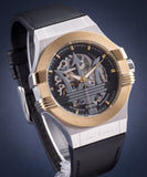  Shop Authentic Maserati Potenza Automatic Skeleton Dial Black Leather Strap Watch For Men - R8821108011 - Luxxuri