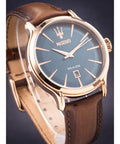 Shop Authentic Maserati Epoca Blue Dial Brown Leather Strap Watch For Men - R8851118001 - Luxxuri