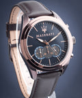  Shop Authentic Maserati Traguardo Chronograph Blue Dial Brown Leather Strap Watch For Men - R8871612008 - Luxxuri