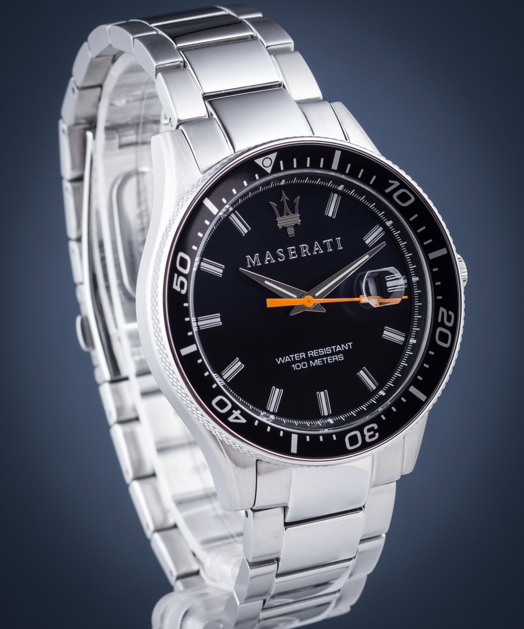 Maserati SFIDA Quartz Bue Dial Stainless Steel Watch For Men - R8853140001