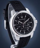  Shop Authentic Maserati Successo Chronoraph Black Dial Black Silicon Strap Watch For Men - R8871621014 - Luxxuri