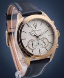  Shop Authentic Maserati Traguardo Chronograph Grey Dial Leather Strap Men's Watch - R8871612016 - Luxxuri