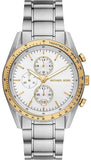  Shop Authentic Michael Kors Accelerator Chronograph White Dial Silver Steel Strap Watch For Men - MK9112 - Luxxuri