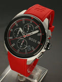  Shop Authentic Hugo Boss Volane Black Dial Red Rubber Strap Watch for Men - 1513959 - Luxxuri