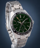  Shop Authentic Seiko Presage Sharp Edged Series GMT Green Dial Silver Steel Strap Watch For Men - SPB219J1 - Luxxuri