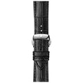 Tissot T Classic Chemin Des Tourelles Chronograph Black Dial Black Leather Strap Watch For Men - T099.427.16.058.00