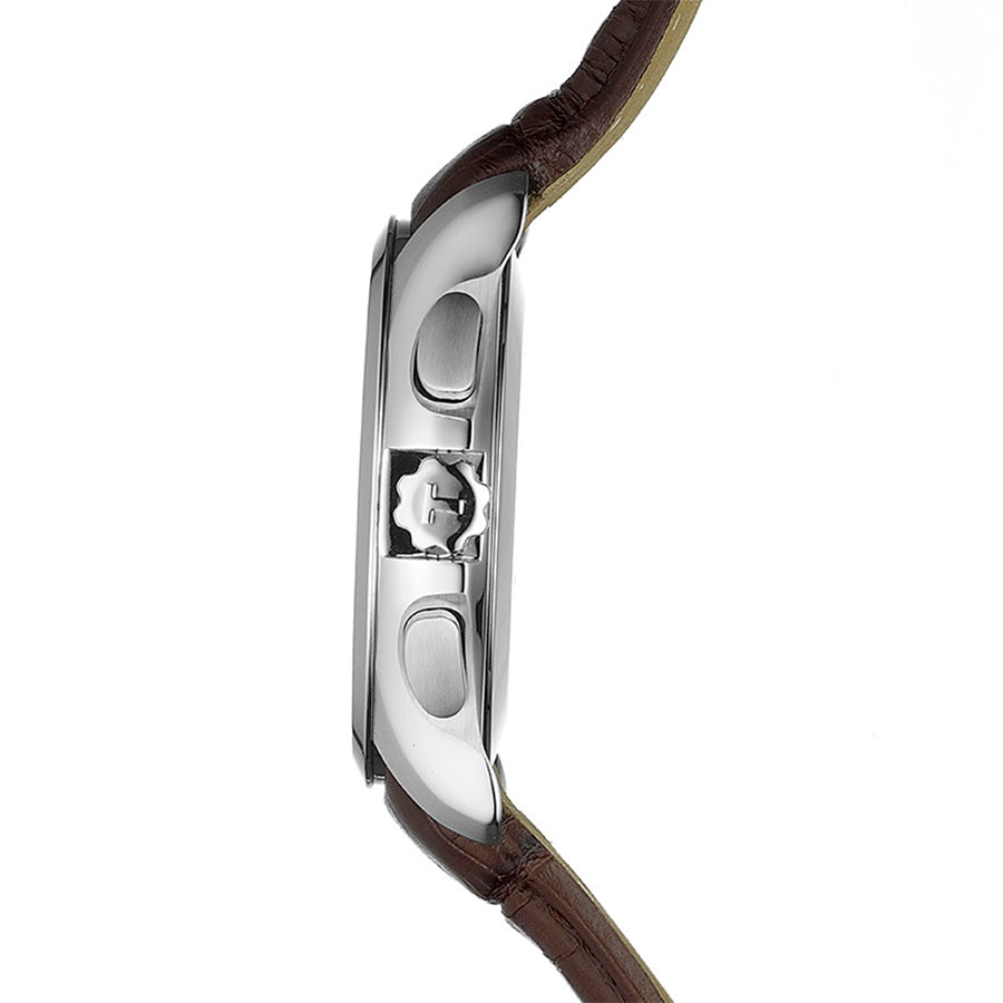  Shop Authentic Tissot Couturier Chronograph White Dial Brown Leather Strap Watch For Men - T035.617.16.031.00 - Luxxuri