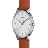  Shop Authentic Tissot T Classic Everytime Large White Dial Brown Leather Strap Watch For Men - T109.610.16.037.00 - Luxxuri