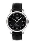 Tissot T Classic Le Locle Automatic Black Dial Black Leather Strap Watch For Men - T41.1.423.53