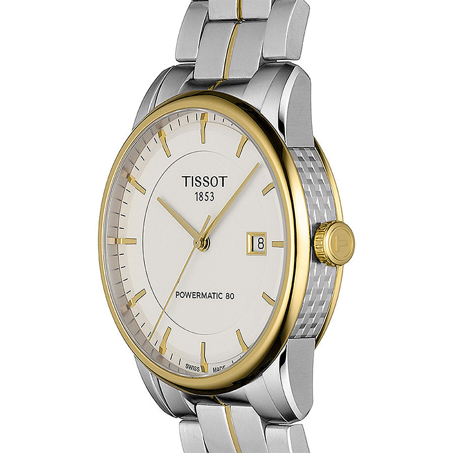  Shop Authentic Tissot Luxury Powermatic 80 Gold Dial Silver Steel Strap Watch For Men - T086.407.22.261.00 - Luxxuri