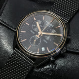  Shop Authentic Tissot T Classic PR 100 Chronograph Anthracite Black Dial Black Mesh Bracelet Watch For Men - T101.417.23.061.00 - Luxxuri
