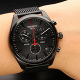  Shop Authentic Tissot T Classic PR 100 Chronograph Black Dial Black Mesh Bracelet Watch For Men - T101.417.33.051.00 - Luxxuri