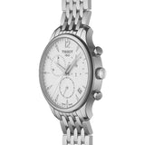  Shop Authentic Tissot T Classic Tradition Chronograph White Dial Silver Steel Strap Watch For Men - T063.617.11.037.00 - Luxxuri