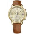  Shop Authentic Tommy Hilfiger Claudia Rose Gold Dial Brown Leather Strap Watch for Women - 1781818 - Luxxuri