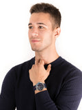  Shop Authentic Tommy Hilfiger Nolan Chronograph Blue Dial Blue Rubber Strap Watch for Men - 1791142 - Luxxuri