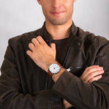  Shop Authentic Tommy Hilfiger Dean Quartz Multifunction White Dial Brown Leather Strap Watch for Men - 1791274 - Luxxuri
