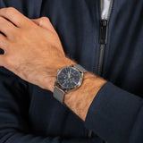  Shop Authentic Tommy Hilfiger Oliver Quartz Blue Dial Silver Mesh Bracelet Watch for Men - 1791302 - Luxxuri