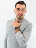  Shop Authentic Tommy Hilfiger Brooklyn Black Dial Black Leather Strap Watch for Men - 1791509 - Luxxuri