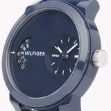  Shop Authentic Tommy Hilfiger Denim Blue Dial Blue Rubber Strap Watch for Men - 1791556 - Luxxuri