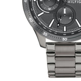  Shop Authentic Tommy Hilfiger Bank Grey Dial Grey Steel Strap Watch for Men - 1791719 - Luxxuri