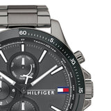  Shop Authentic Tommy Hilfiger Bank Grey Dial Grey Steel Strap Watch for Men - 1791719 - Luxxuri