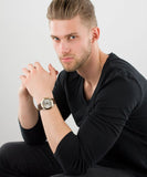  Shop Authentic Versace V-Urban Quartz Grey Dial Brown Leather Strap Watch for Men - VELQ00219 - Luxxuri