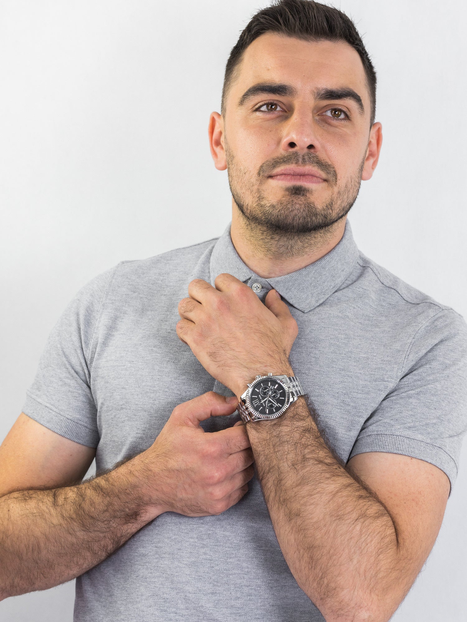  Shop Authentic Michael Kors Lexington Chronograph Black Dial Black Steel Strap Watch For Men - MK8602 - Luxxuri