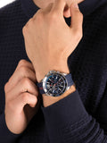  Shop Authentic Tommy Hilfiger Nolan Chronograph Blue Dial Blue Rubber Strap Watch for Men - 1791142 - Luxxuri