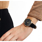  Shop Authentic Michael Kors Pyper Black Dial Black Leather Strap Watch For Women - MK2747 - Luxxuri